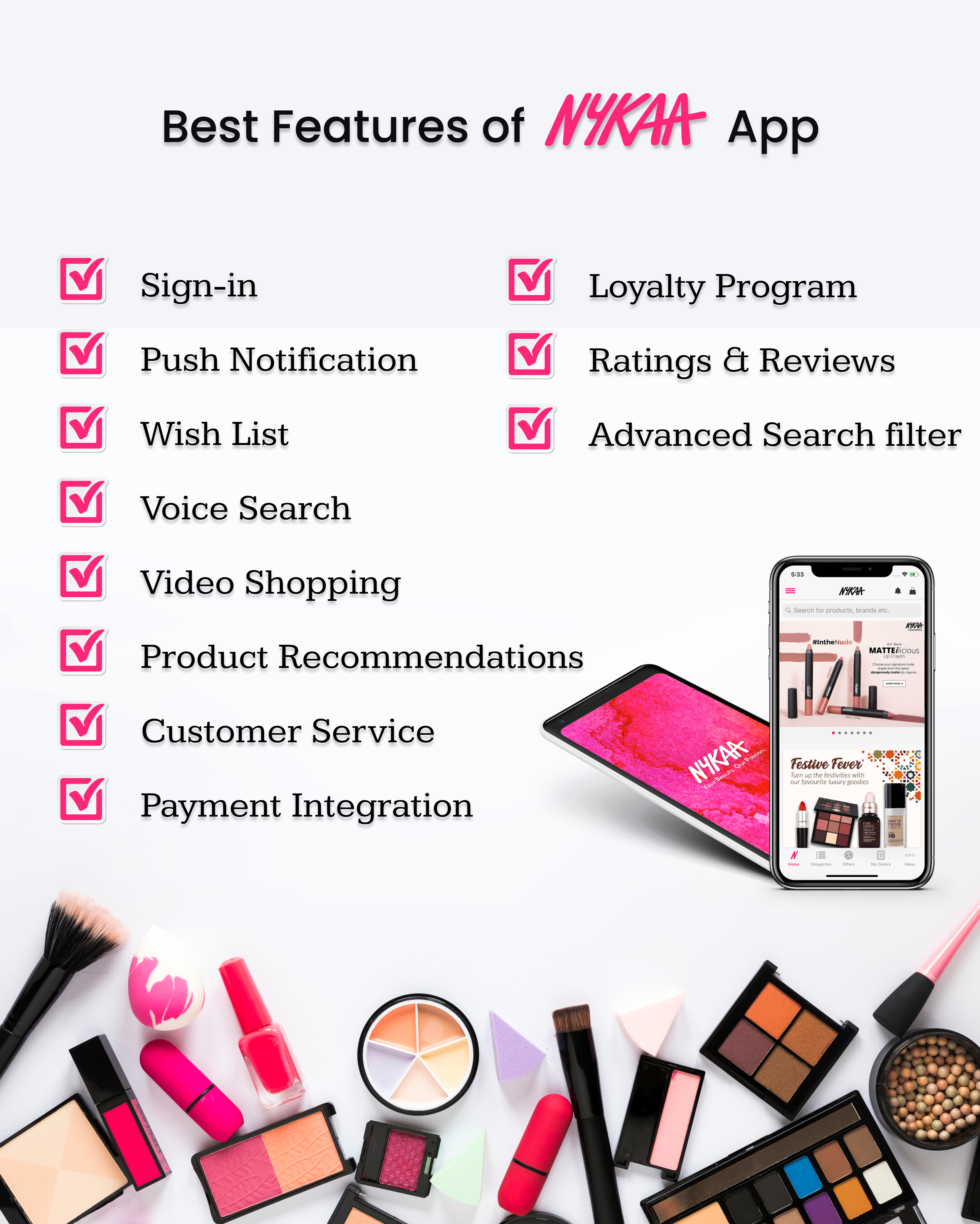 Basic Features of Nykaa