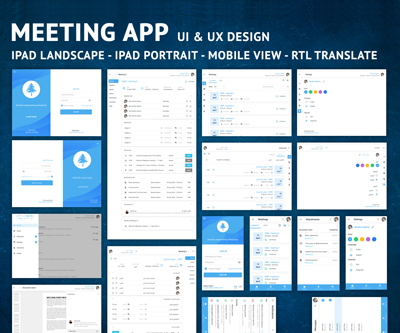 Meeting Application UI UX